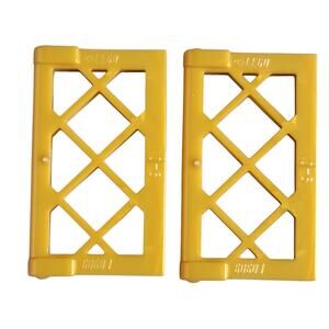 LEGO Window Pane Gold Lattice 1x2x3 Set of 2 60607‎ Replacement Parts Pieces